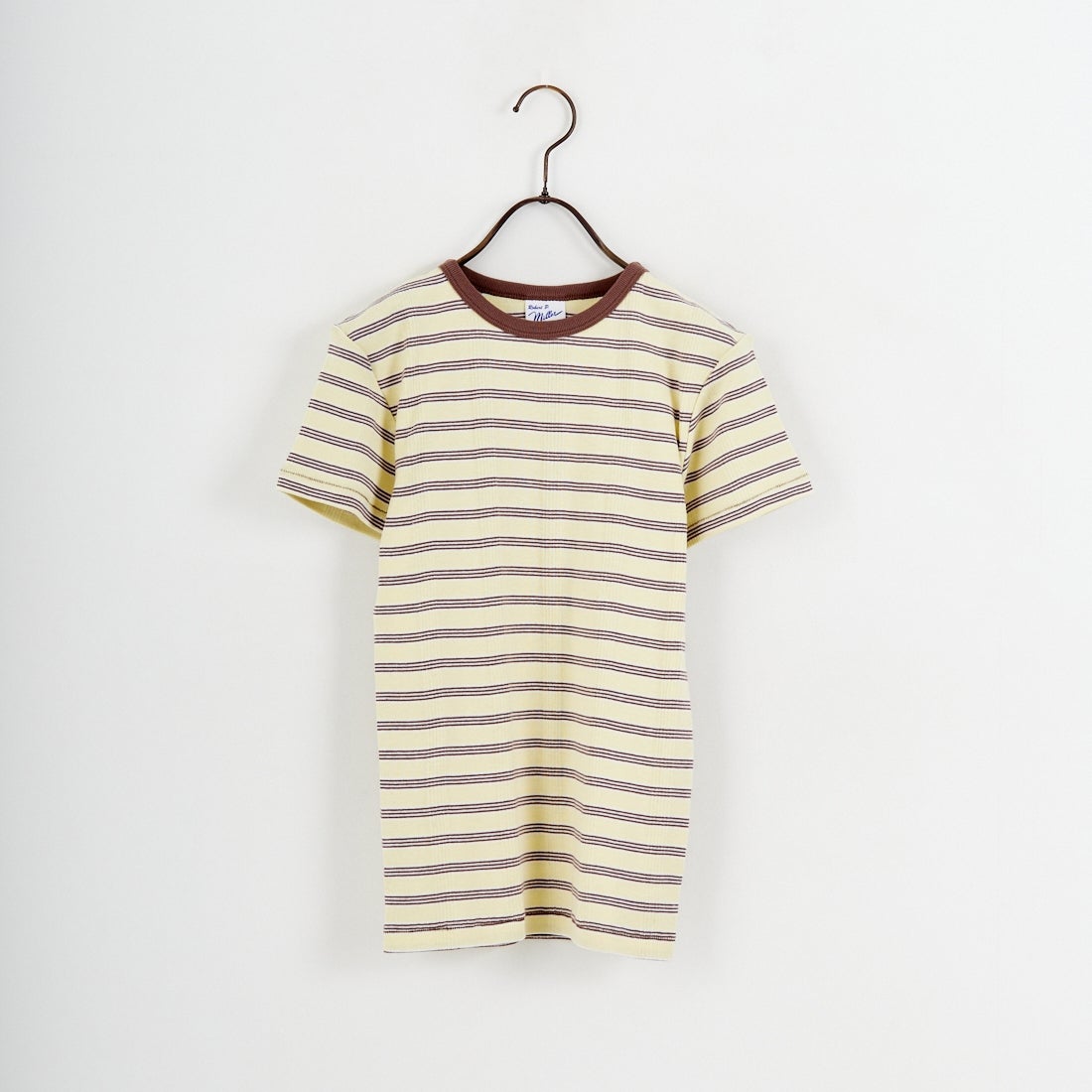 Robert P.Miller [ロバートピーミラー] 別注 配色 パネルリブショートスリーブTシャツ [RM261-2152IN-JF] BANANA