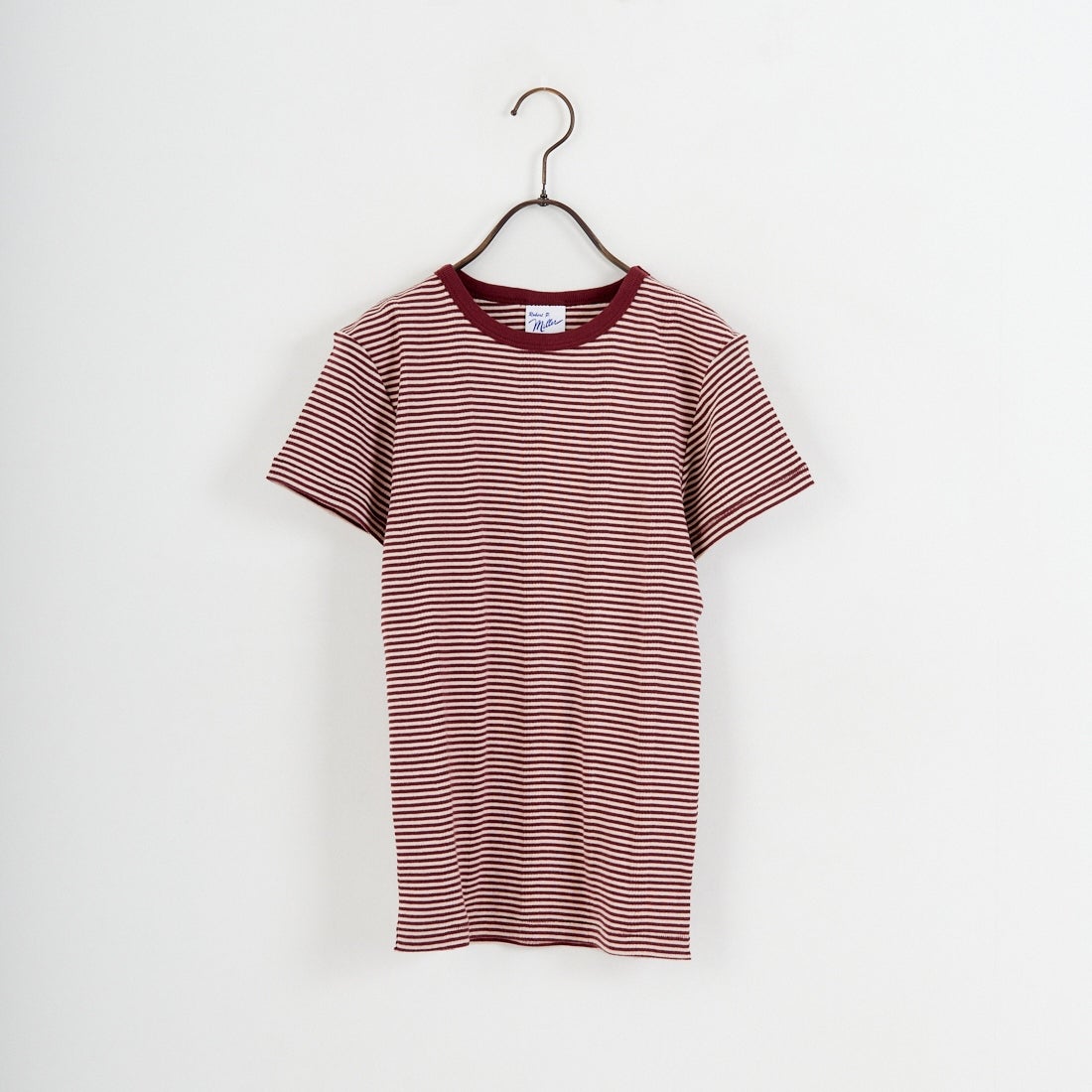 Robert P.Miller [ロバートピーミラー] 別注 配色 パネルリブショートスリーブTシャツ [RM261-2152IN-JF] CLAY