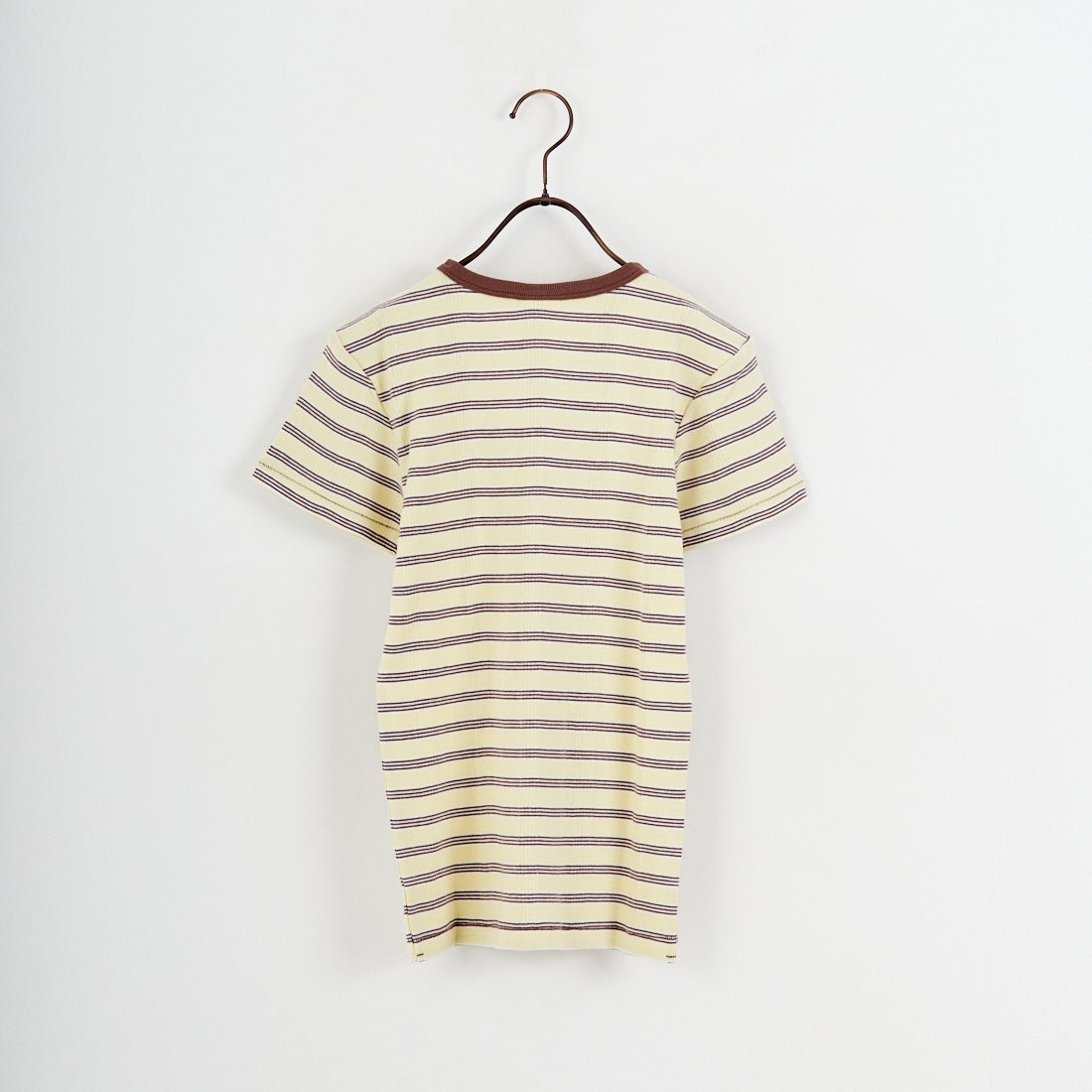 Robert P.Miller [ロバートピーミラー] 別注 配色 パネルリブショートスリーブTシャツ [RM261-2152IN-JF] BANANA