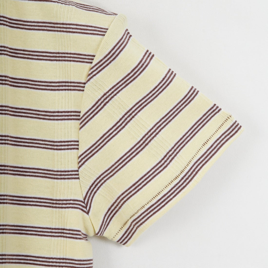 Robert P.Miller [ロバートピーミラー] 別注 配色 パネルリブショートスリーブTシャツ [RM261-2152IN-JF] BANANA