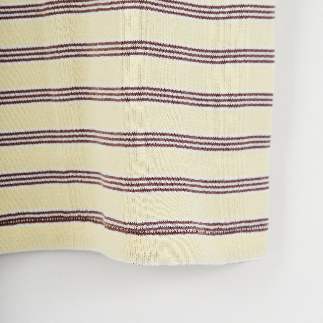 Robert P.Miller [ロバートピーミラー] 別注 配色 パネルリブショートスリーブTシャツ [RM261-2152IN-JF] BANANA