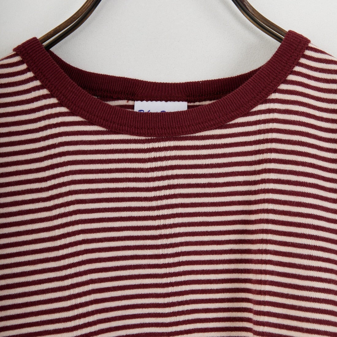 Robert P.Miller [ロバートピーミラー] 別注 配色 パネルリブショートスリーブTシャツ [RM261-2152IN-JF] CLAY