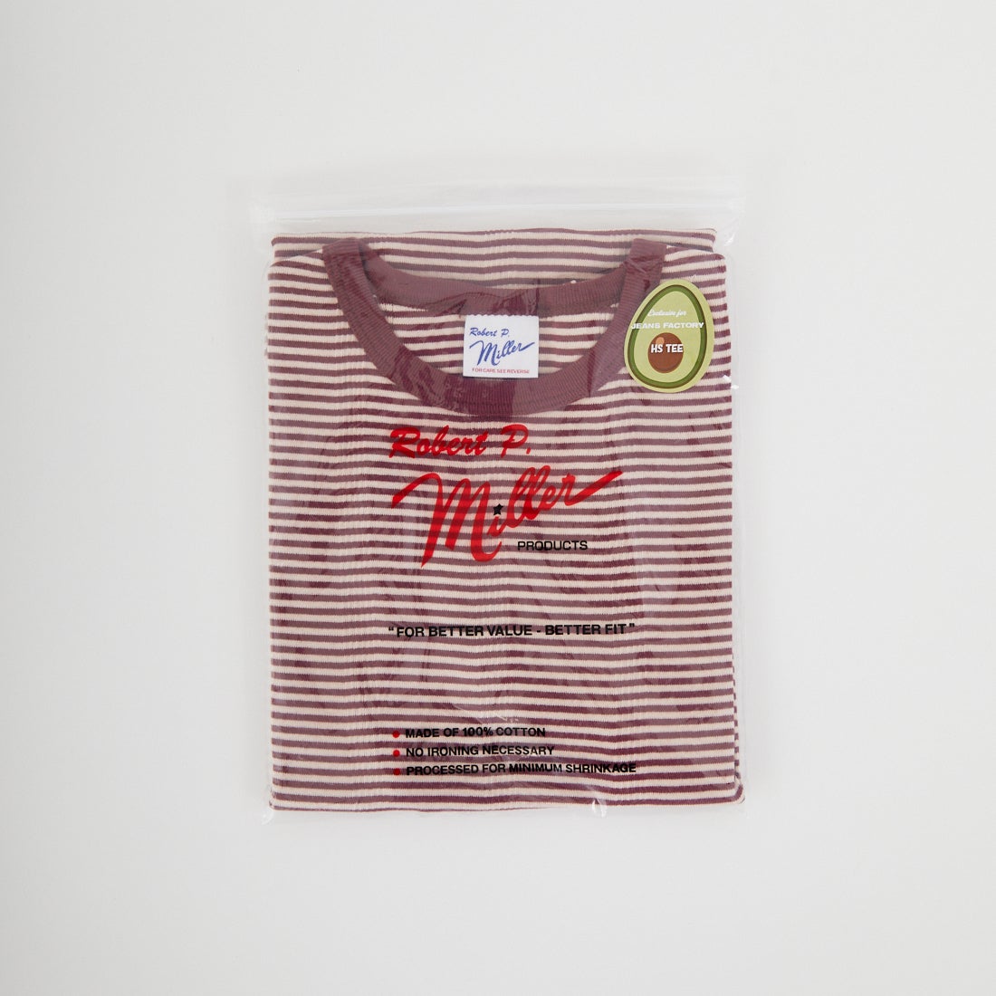 Robert P.Miller [ロバートピーミラー] 別注 配色 パネルリブショートスリーブTシャツ [RM261-2152IN-JF] CLAY