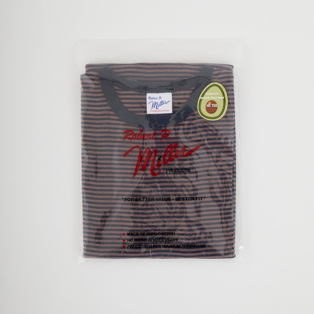 Robert P.Miller [ロバートピーミラー] 別注 配色 パネルリブショートスリーブTシャツ [RM261-2152IN-JF] BROWN