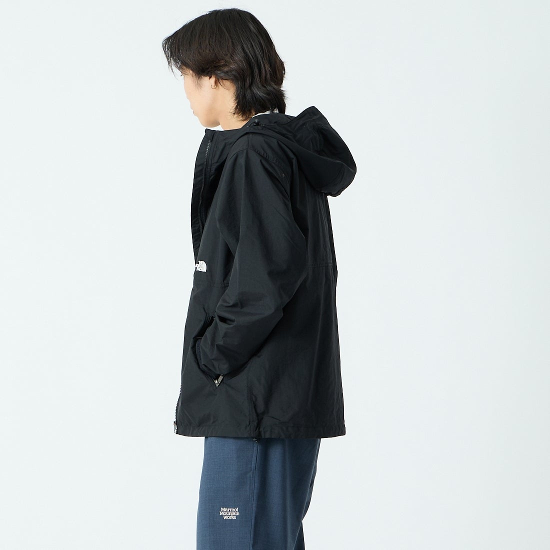 THE NORTH FACE [ザ ノースフェイス] コンパクトジャケット [NP72530] K &&モデル身長：179cm 着用サイズ：L&&