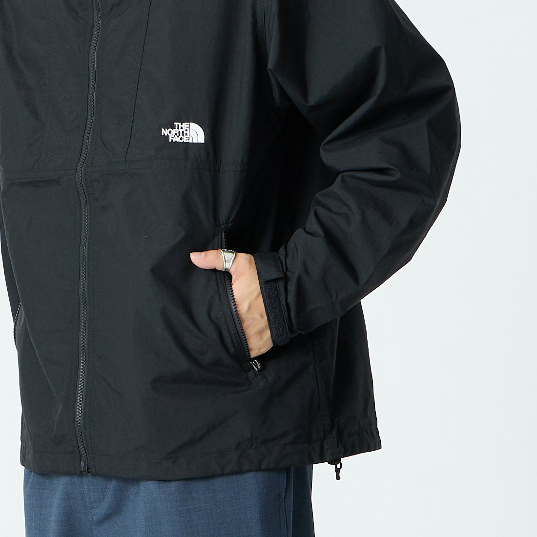 THE NORTH FACE [ザ ノースフェイス] コンパクトジャケット [NP72530] K &&モデル身長：179cm 着用サイズ：L&&