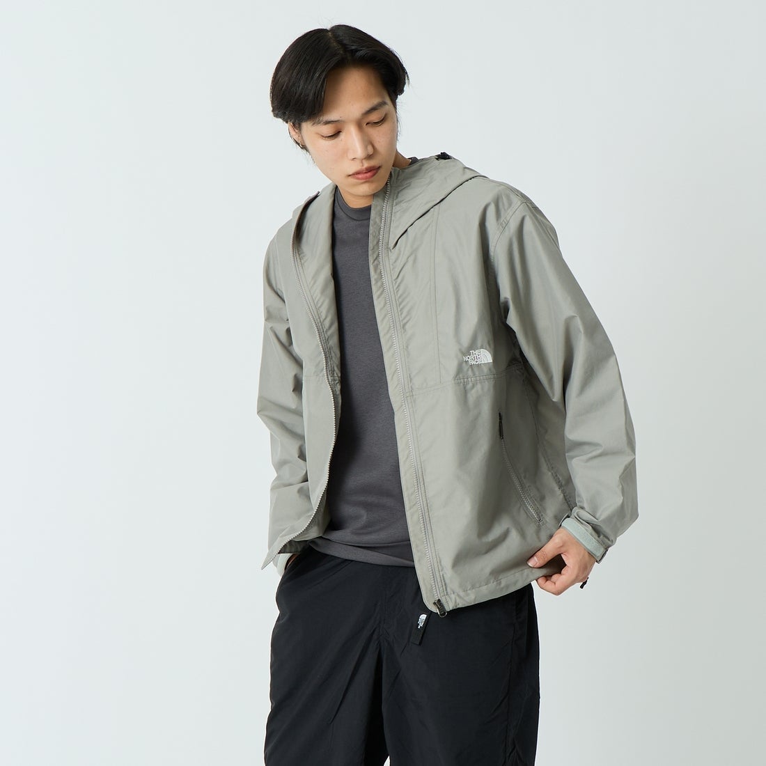 THE NORTH FACE [ザ ノースフェイス] コンパクトジャケット [NP72530] ST &&モデル身長：179cm 着用サイズ：M&&
