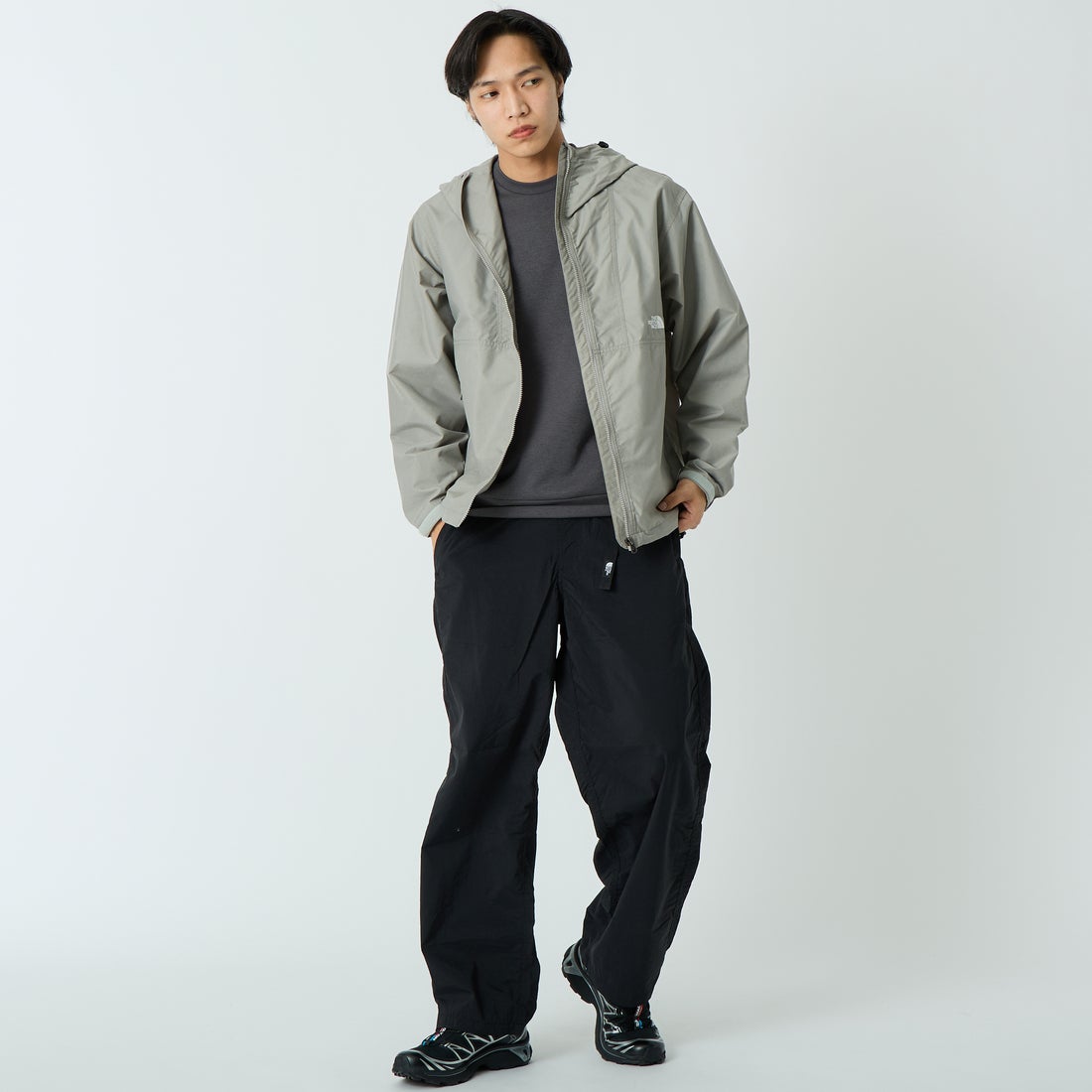 THE NORTH FACE [ザ ノースフェイス] コンパクトジャケット [NP72530] ST &&モデル身長：179cm 着用サイズ：M&&