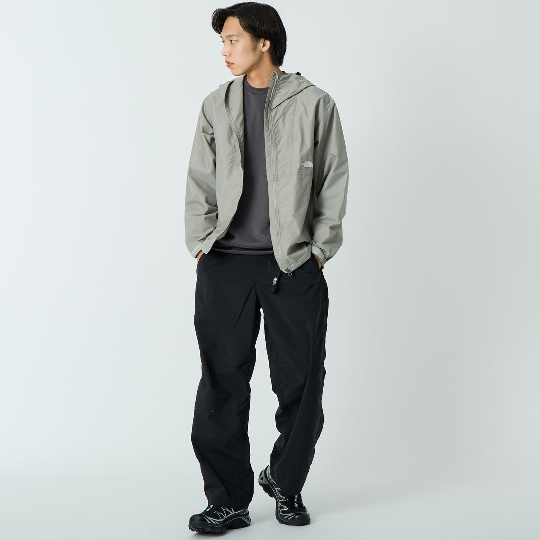 THE NORTH FACE [ザ ノースフェイス] コンパクトジャケット [NP72530] ST &&モデル身長：179cm 着用サイズ：M&&
