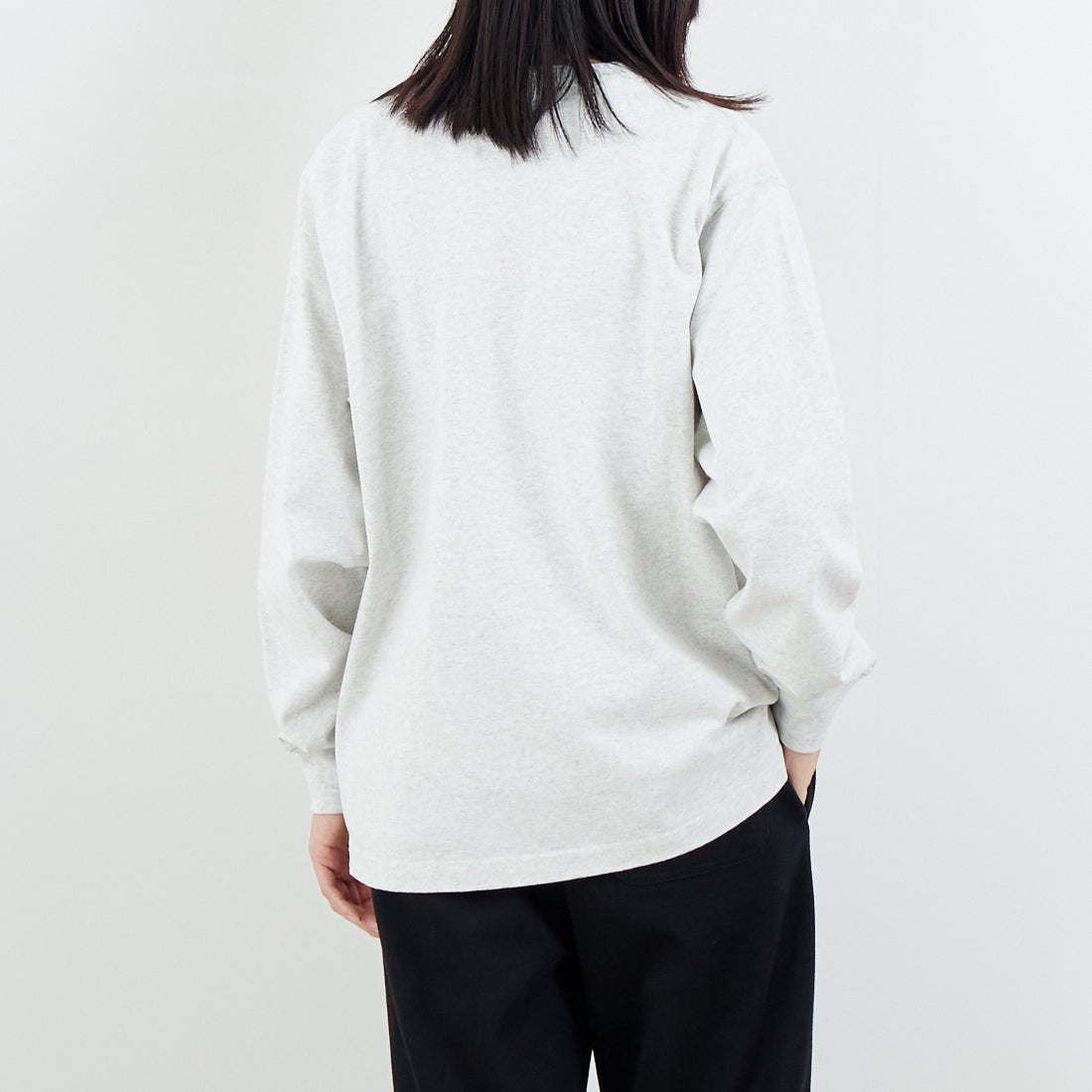 L.L.BEAN [エルエルビーン] Union ロングスリーブTシャツ [6175-3052] 19 BIRCH &&モデル身長：162cm 着用サイズ：S&&