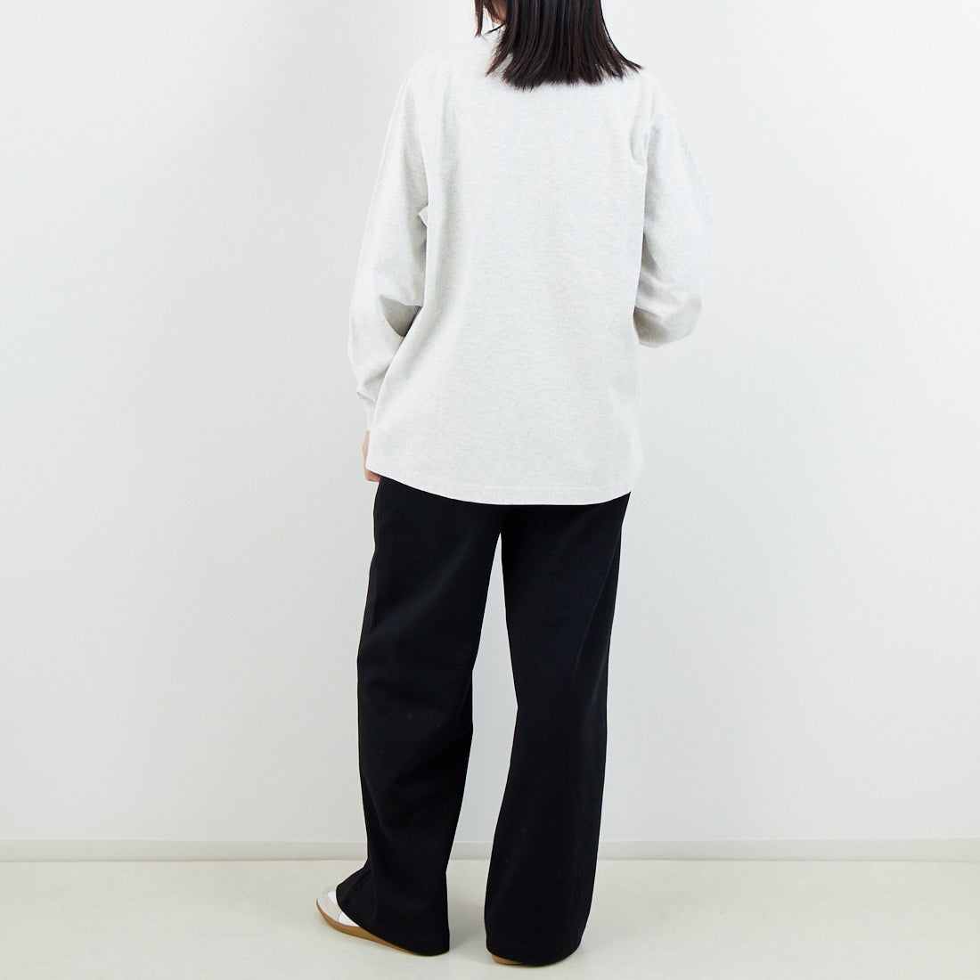 L.L.BEAN [エルエルビーン] Union ロングスリーブTシャツ [6175-3052] 19 BIRCH &&モデル身長：162cm 着用サイズ：S&&