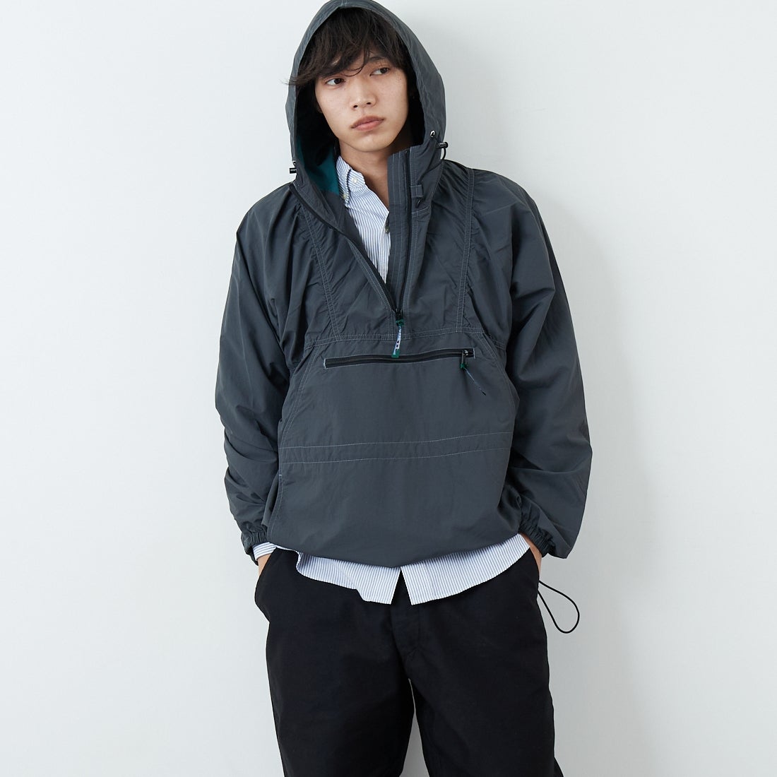 L.L.BEAN [エルエルビーン] MILO アノラックパーカー [6175-3039] 48 NIGHT &&モデル身長：179cm 着用サイズ：L&&
