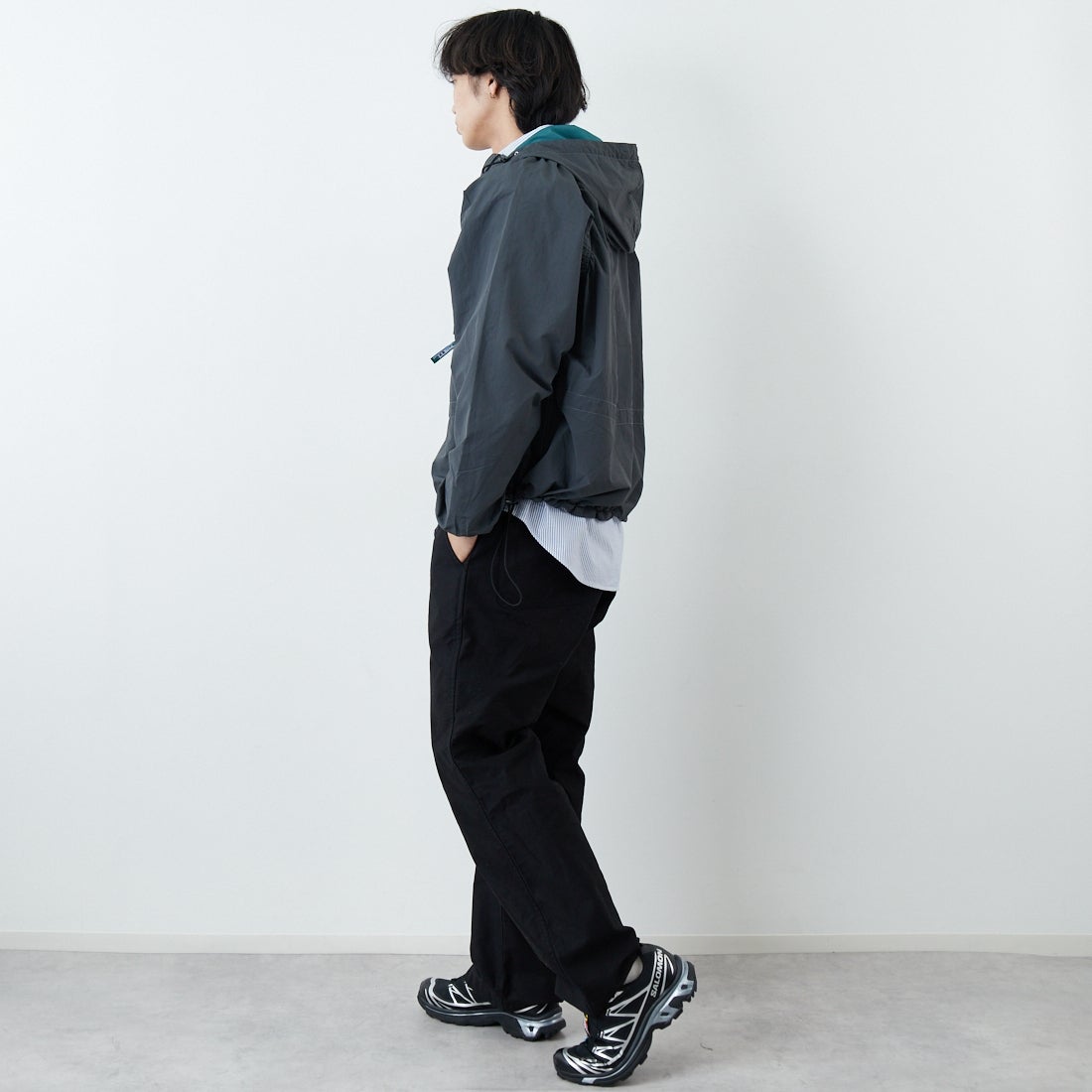 L.L.BEAN [エルエルビーン] MILO アノラックパーカー [6175-3039] 48 NIGHT &&モデル身長：179cm 着用サイズ：L&&
