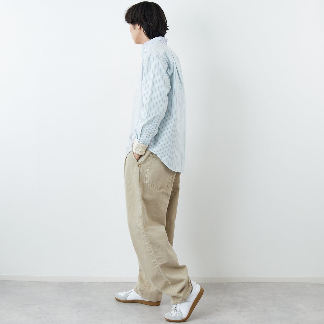 L.L.BEAN [エルエルビーン] ORONO ロングスリーブシャツ [6175-3043] 94 CRAZY &&モデル身長：179cm 着用サイズ：M&&