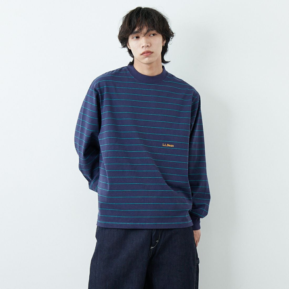 93 NVY/TEA&&モデル身長：179cm 着用サイズ：L&&