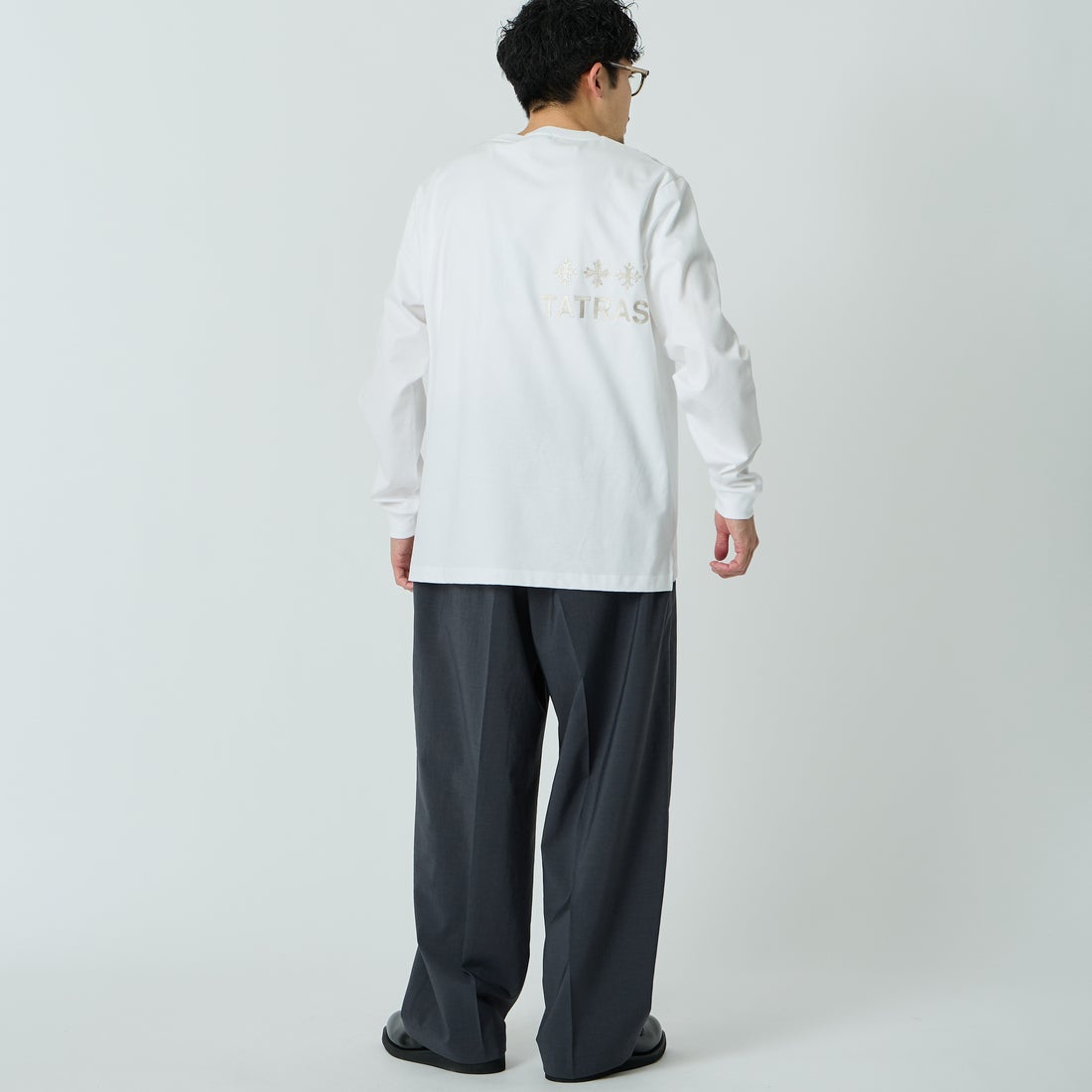 TATRAS [タトラス] BELECI/ベレチ ロングスリーブTシャツ [MCKZ0055083588] WHITE &&モデル身長：168cm 着用サイズ：2&&