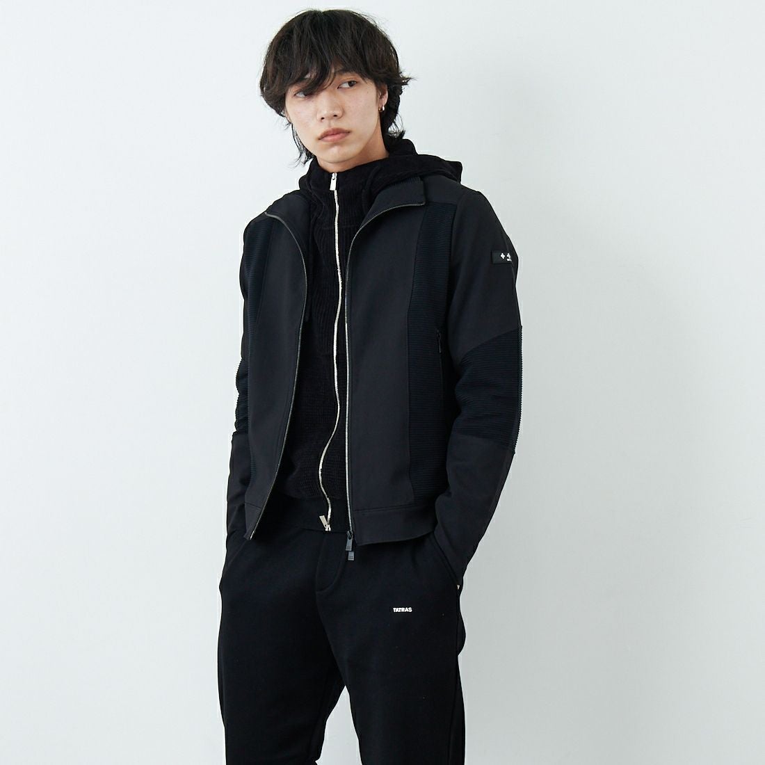 TATRAS [タトラス] SPRESE/スプレーゼ ブルゾン [MCKZ0044033588] BLACK &&モデル身長：179cm 着用サイズ：2&&