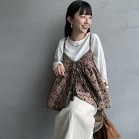 28 BLK/BRN&&モデル身長：150cm 着用サイズ：F&&