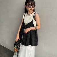 09 BLACK&&モデル身長：150cm 着用サイズ：F&&