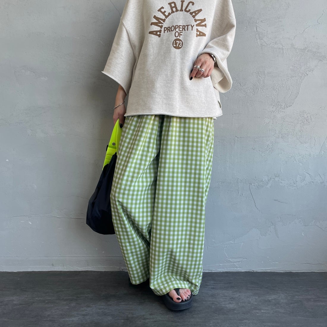 GRNﾁｪｯｸ&&モデル身長：150cm 着用サイズ：F&&