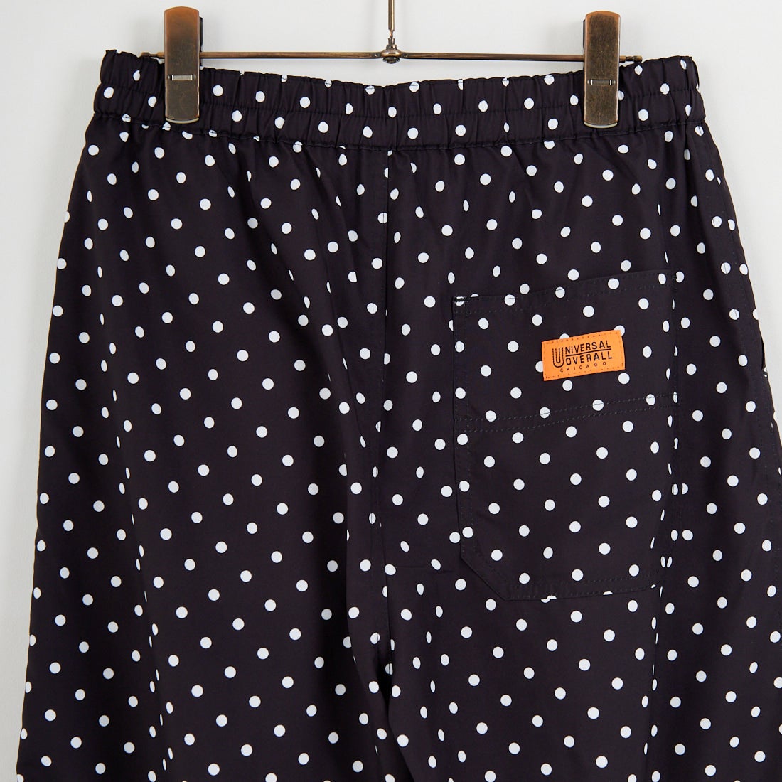 UNIVERSAL OVERALL [ユニバーサルオーバーオール] 別注 総柄イージーワイドパンツ [U2612634IN-JF] BLKﾄﾞｯﾄ