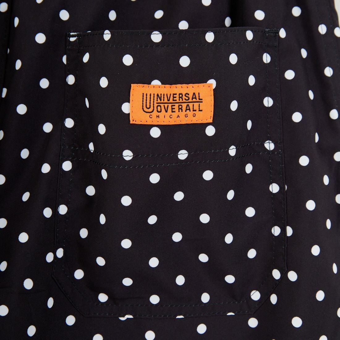 UNIVERSAL OVERALL [ユニバーサルオーバーオール] 別注 総柄イージーワイドパンツ [U2612634IN-JF] BLKﾄﾞｯﾄ