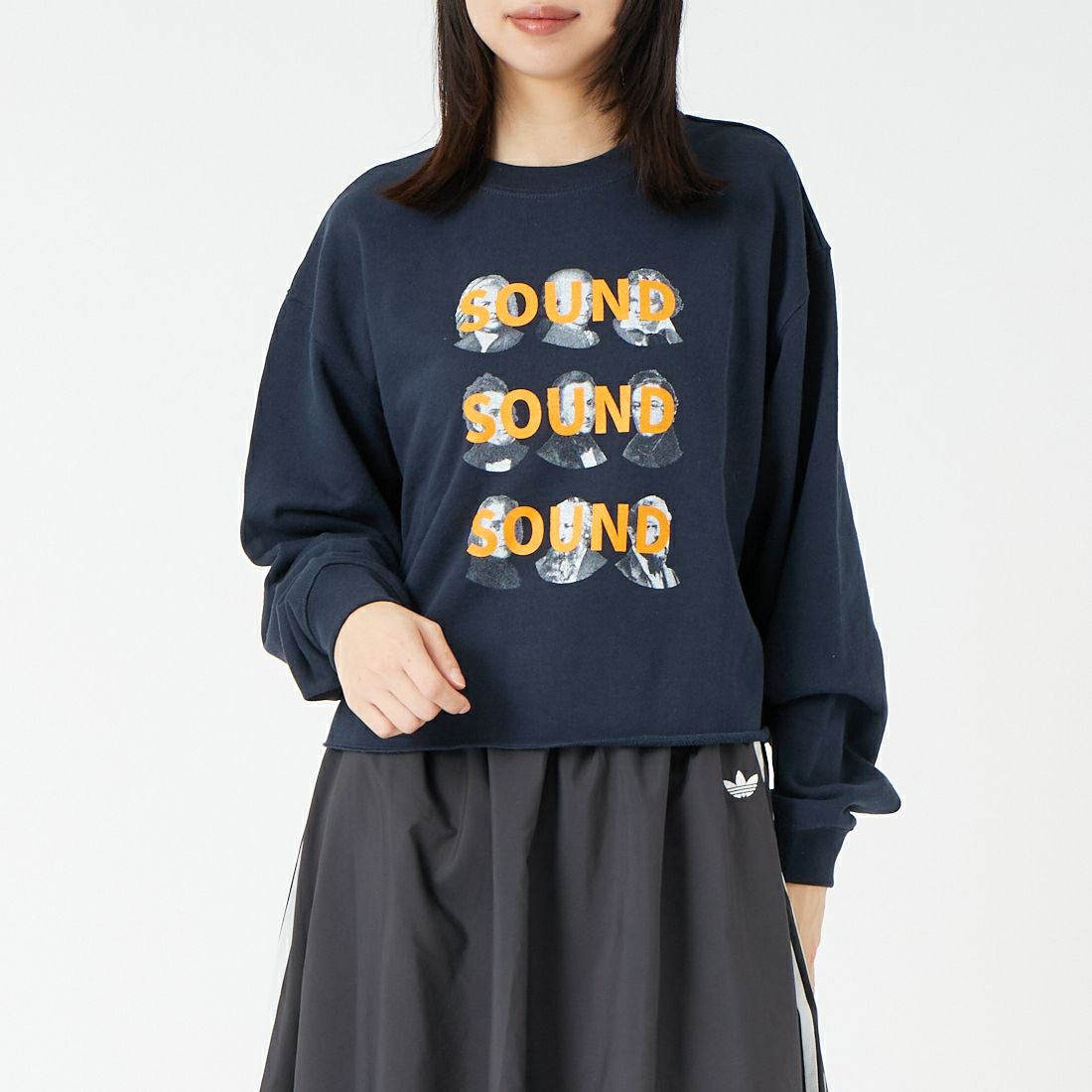 NAVY&&モデル身長：162cm 着用サイズ：F&&