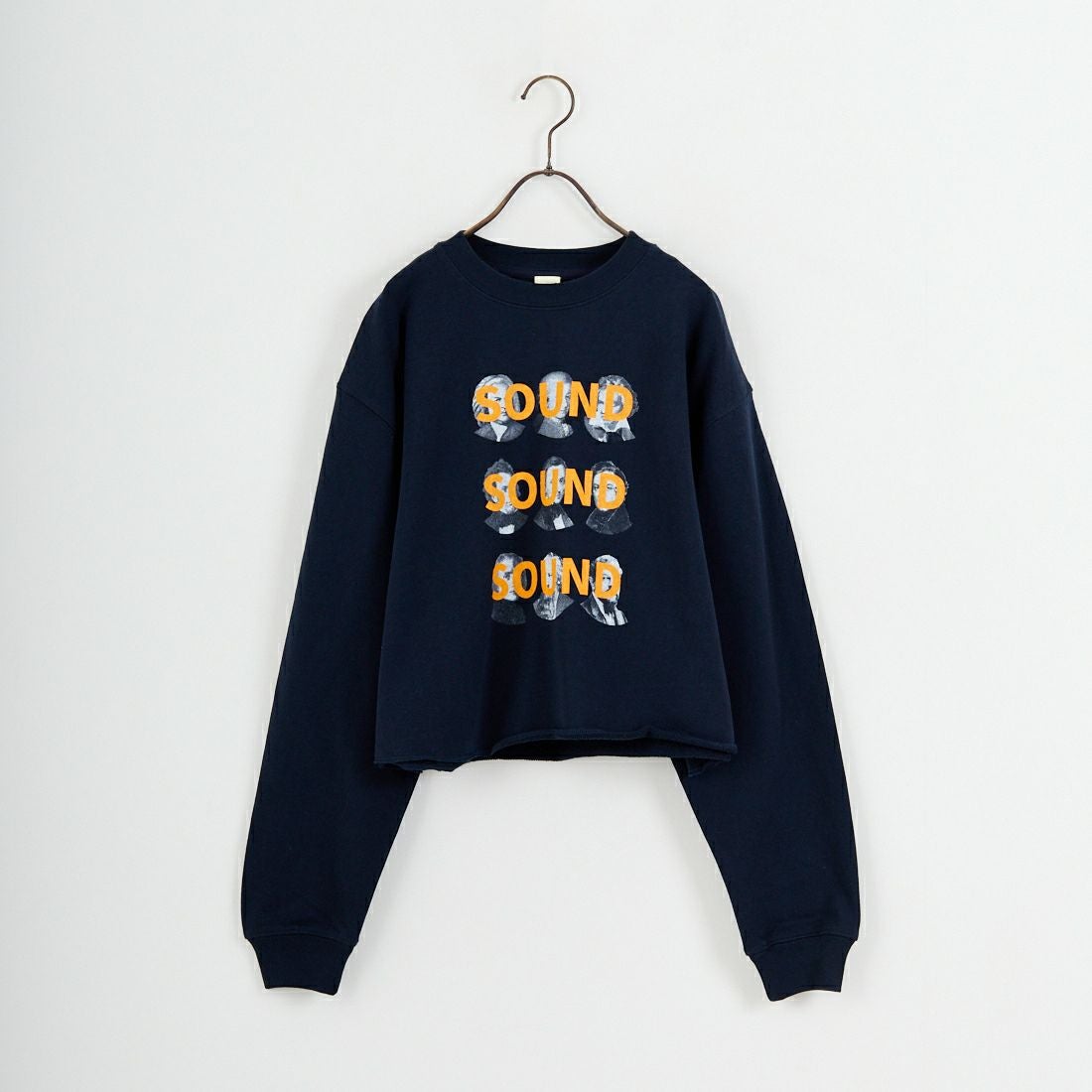 SCREEN STARS [スクリーンスターズ] 別注 偉人プリント カットオフスウェット [2523-IN3-JF] NAVY