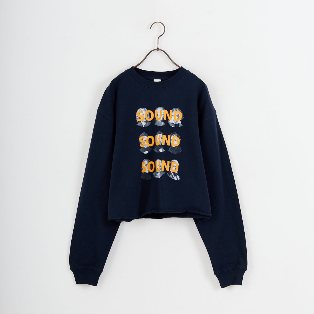 SCREEN STARS [スクリーンスターズ] 別注 偉人プリント カットオフスウェット [2523-IN3-JF] NAVY
