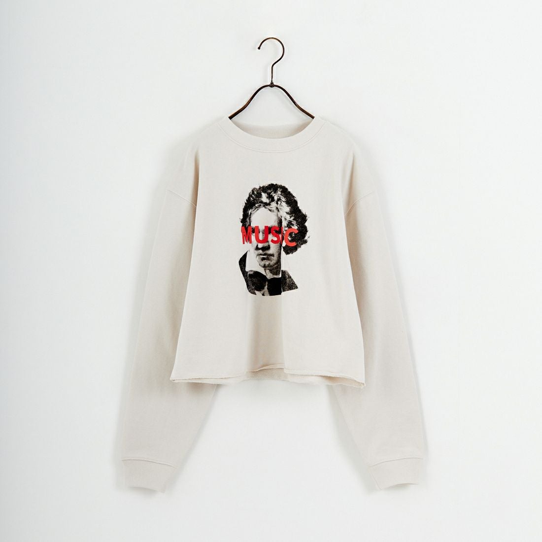 SCREEN STARS [スクリーンスターズ] 別注 偉人プリント カットオフスウェット [2523-IN3-JF] GREIGE