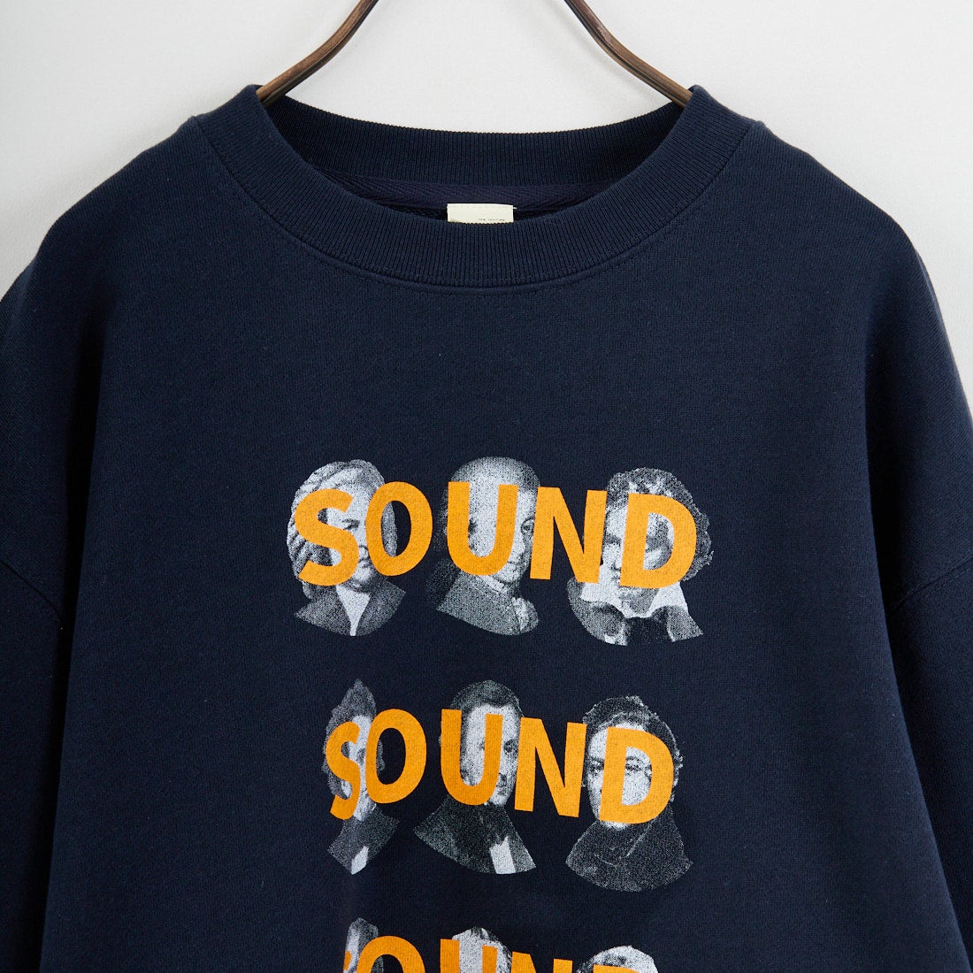 SCREEN STARS [スクリーンスターズ] 別注 偉人プリント カットオフスウェット [2523-IN3-JF] NAVY