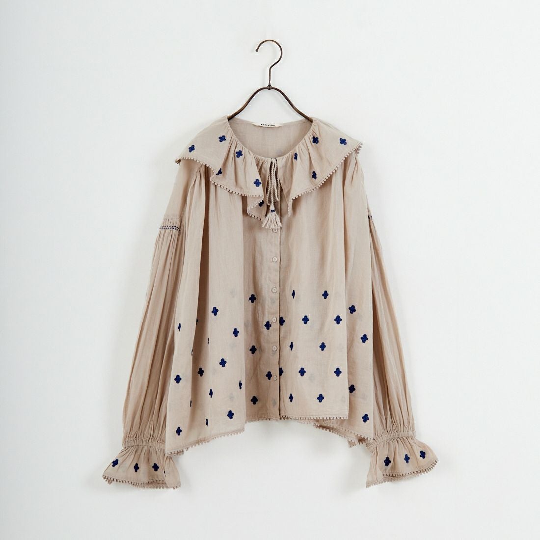 tumugu: [ツムグ] カディコットン刺繍ブラウス [TB25434]｜ジーンズ