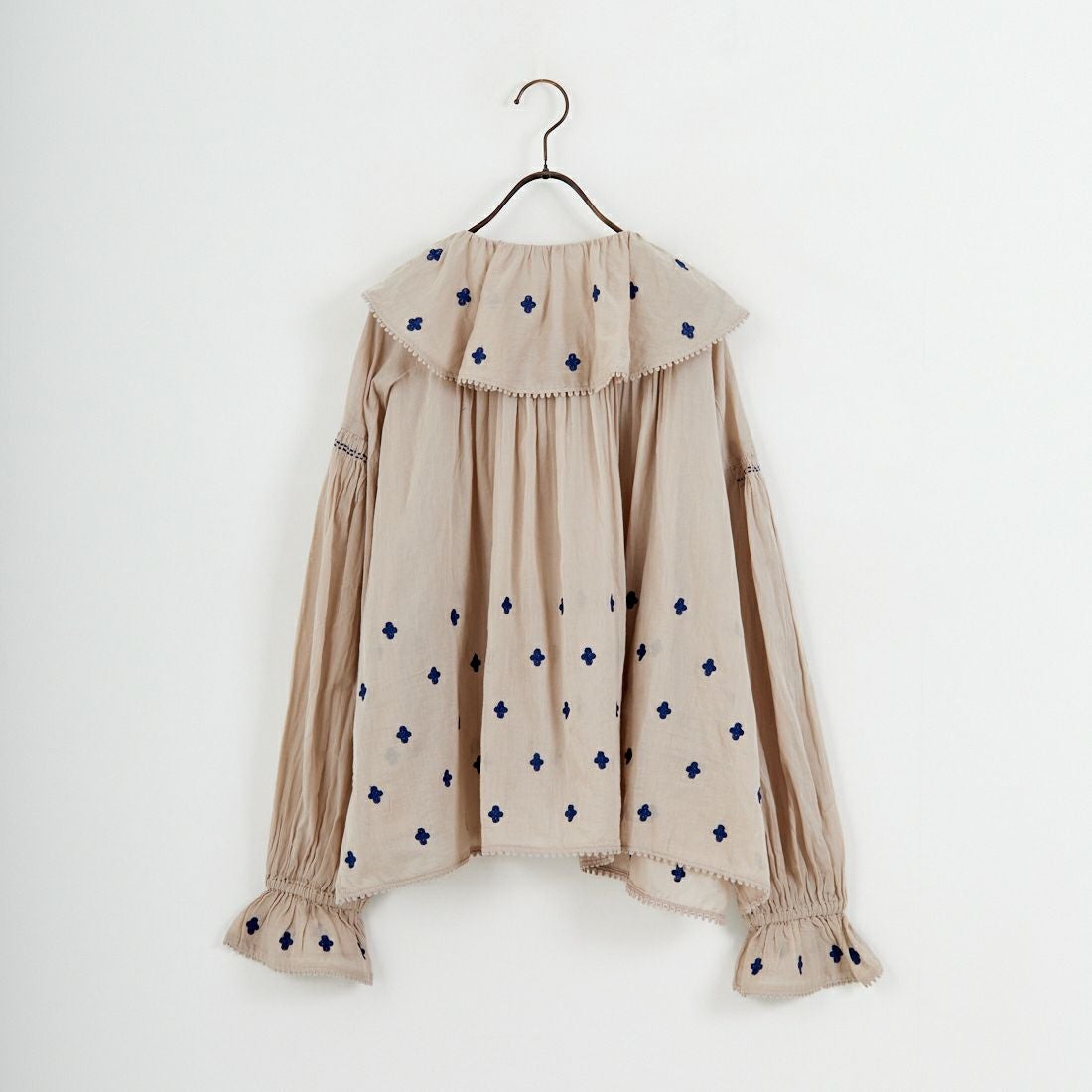 tumugu: [ツムグ] カディコットン刺繍ブラウス [TB25434] 12 GRAYGE