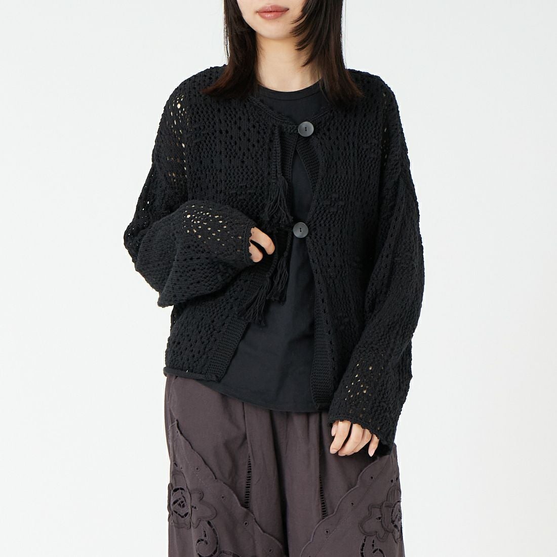 99 BLACK&&モデル身長：162cm 着用サイズ：F&&