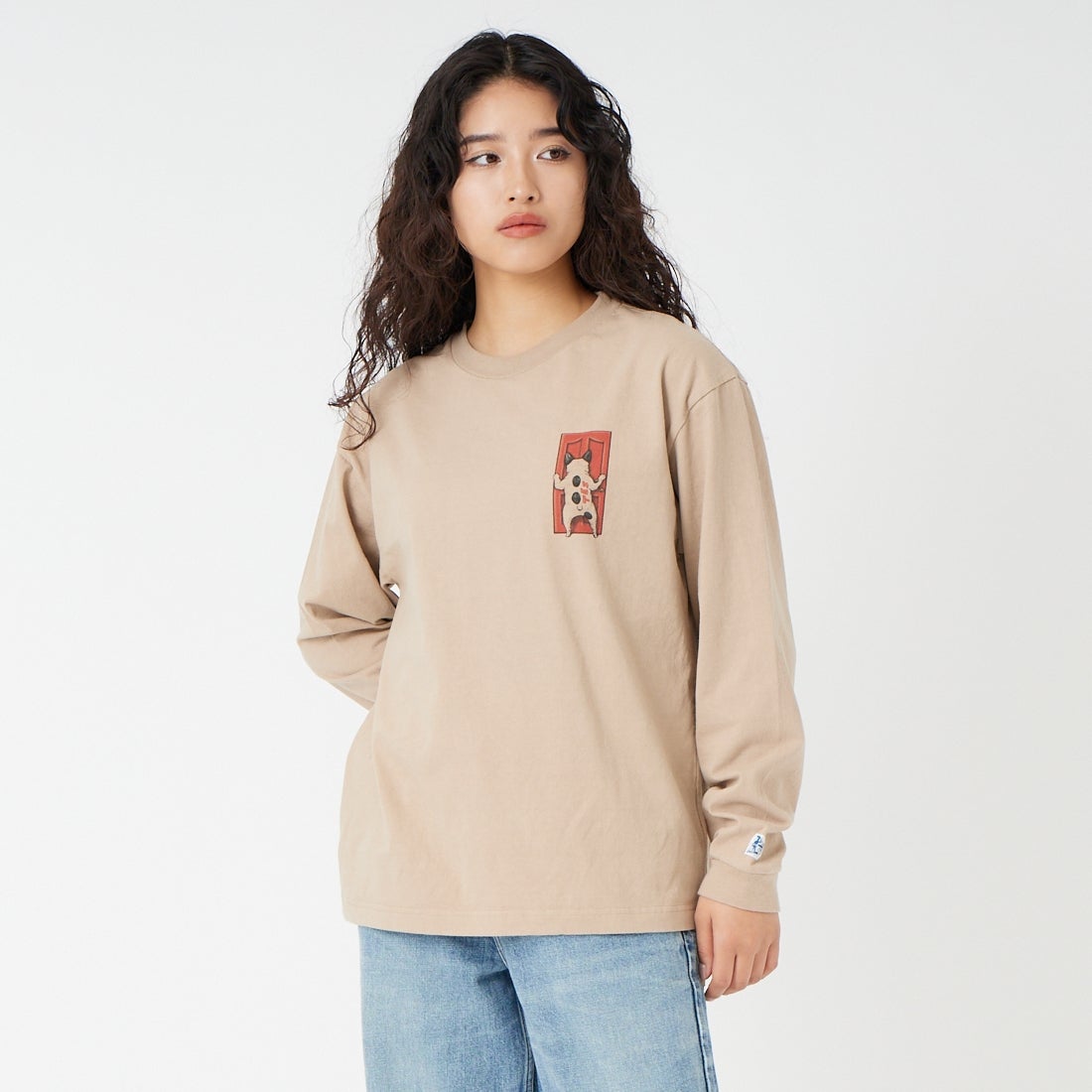 The Endless Summer [エンドレスサマー] 4BUHI BOARD BROTHERS ロングスリーブTシャツ [FH-26374315] 35 BEIGE &&モデル身長：162cm 着用サイズ：S&&