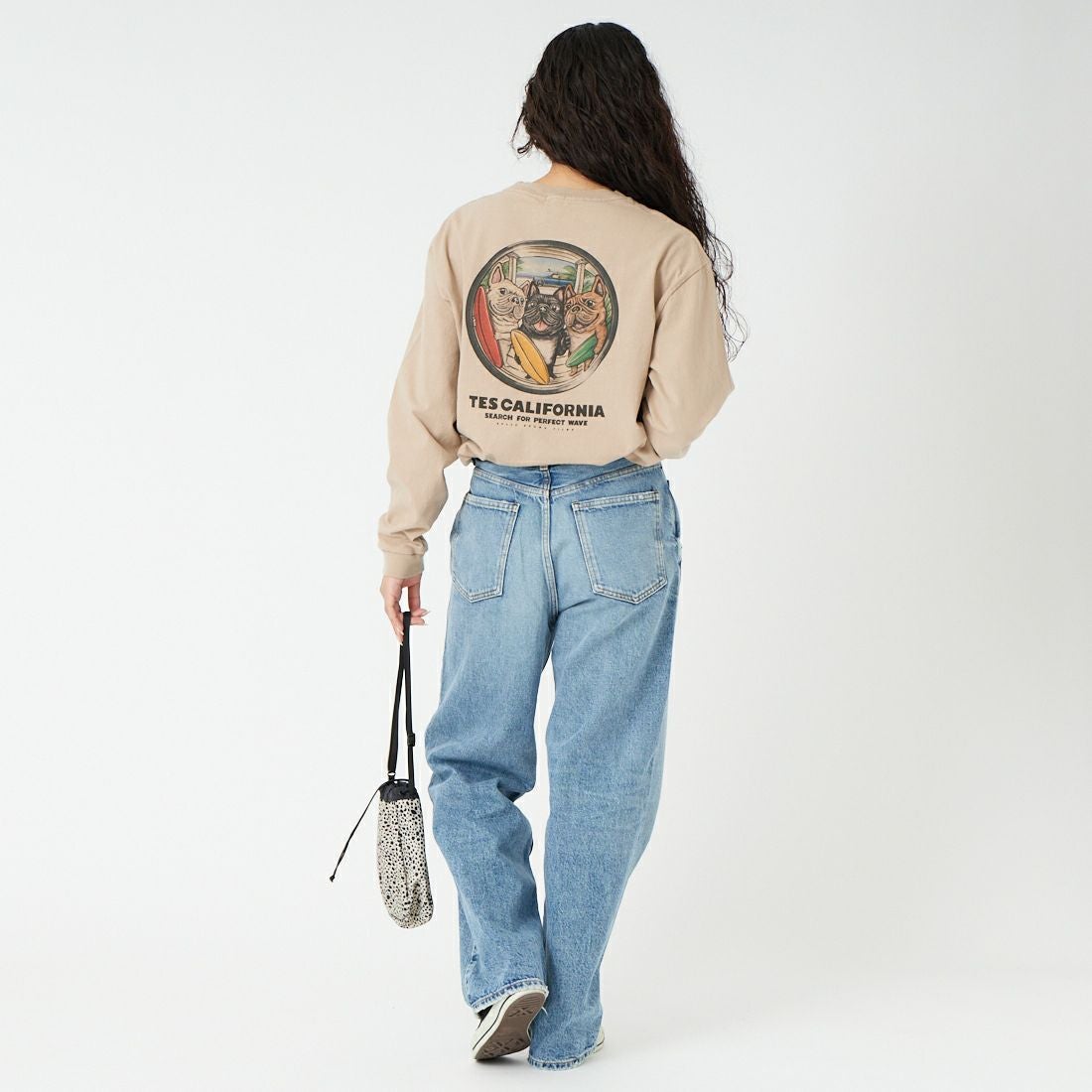 The Endless Summer [エンドレスサマー] 4BUHI BOARD BROTHERS ロングスリーブTシャツ [FH-26374315] 35 BEIGE &&モデル身長：162cm 着用サイズ：S&&