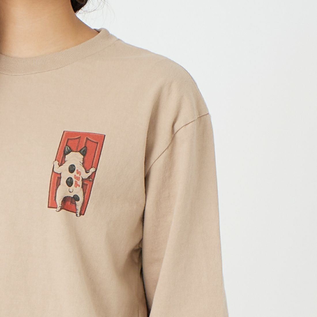 The Endless Summer [エンドレスサマー] 4BUHI BOARD BROTHERS ロングスリーブTシャツ [FH-26374315] 35 BEIGE &&モデル身長：162cm 着用サイズ：S&&