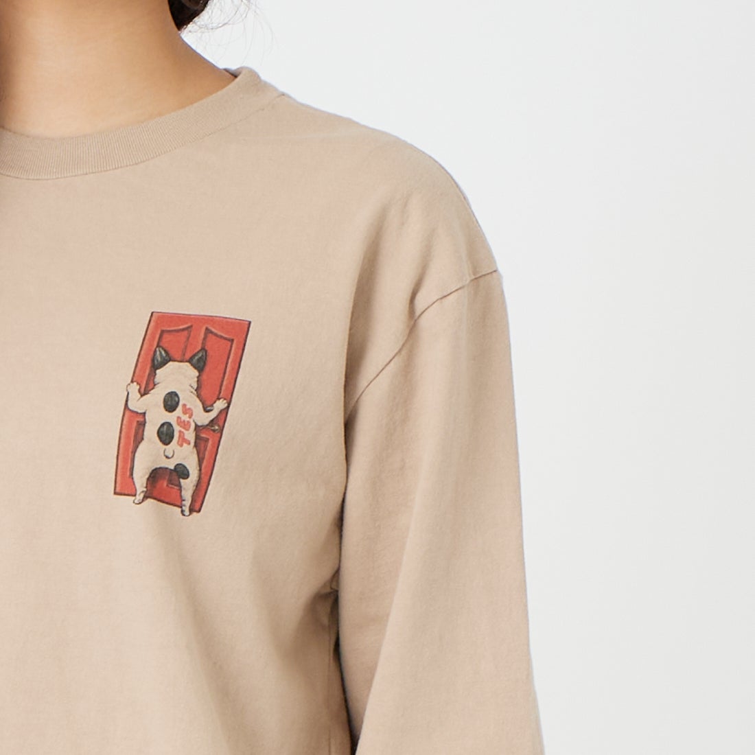 The Endless Summer [エンドレスサマー] 4BUHI BOARD BROTHERS ロングスリーブTシャツ [FH-26374315] 35 BEIGE &&モデル身長：162cm 着用サイズ：S&&
