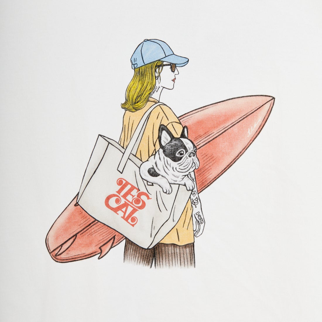 The Endless Summer [エンドレスサマー] MALIBU GIRL ロングスリーブTシャツ [FH-26374316] 07 WHITE
