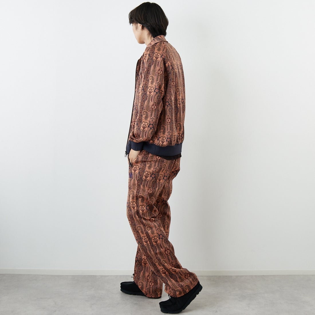 Needles [ニードルズ] トラックパンツ [SX403] E ORANGE &&モデル身長：179cm 着用サイズ：M&&