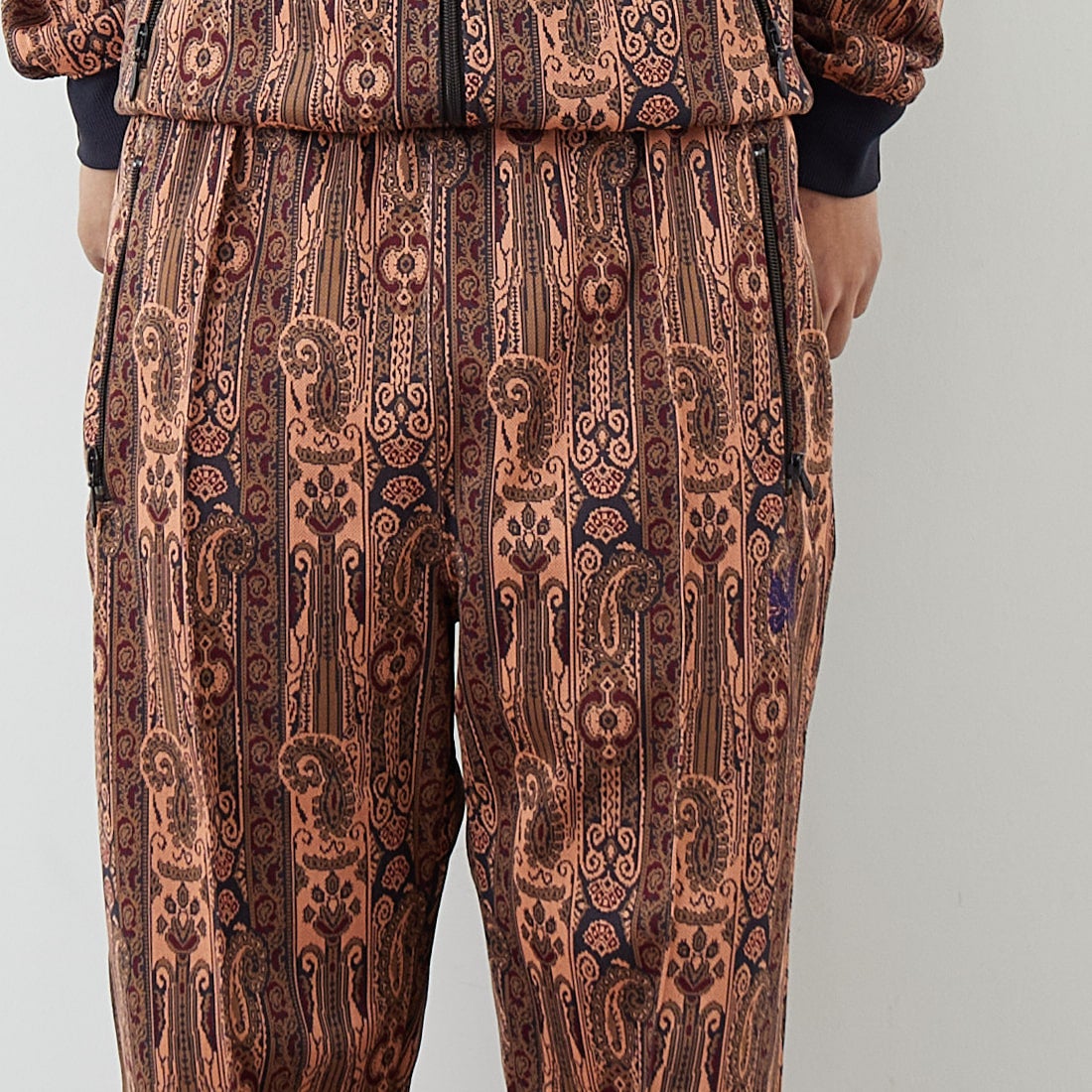 Needles [ニードルズ] トラックパンツ [SX403] E ORANGE &&モデル身長：179cm 着用サイズ：M&&