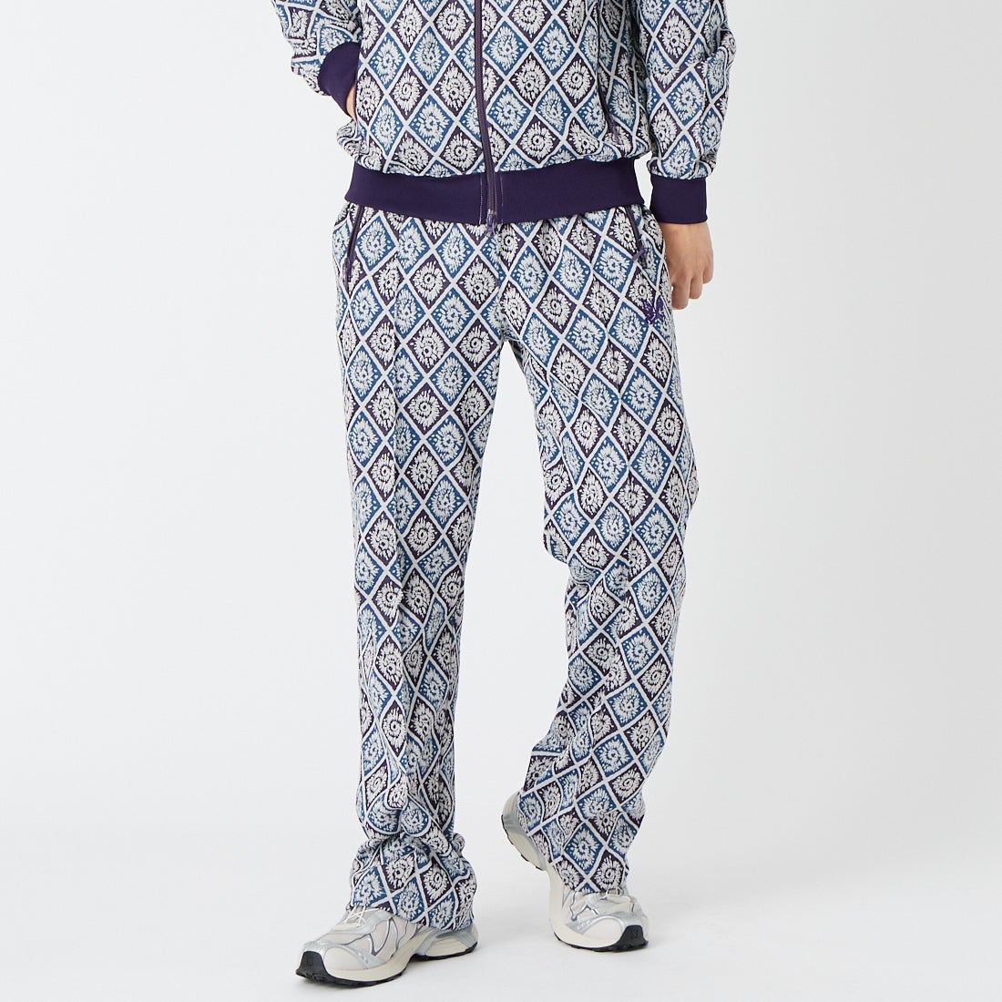 Needles [ニードルズ] トラックパンツ [SX403] A BLU/PPL &&モデル身長：179cm 着用サイズ：M&&