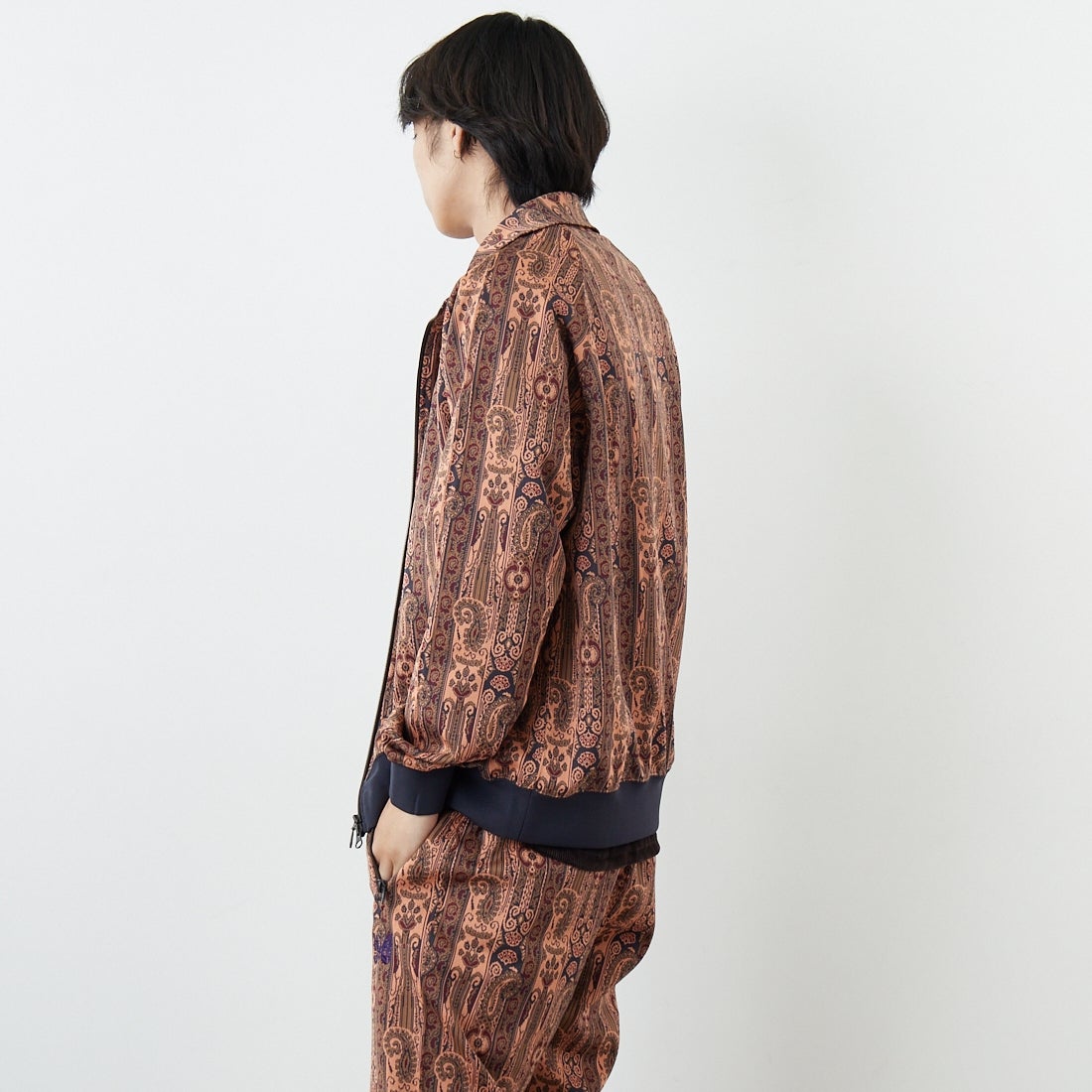 Needles [ニードルズ] トラックジャケット [SX402] E ORANGE &&モデル身長：179cm 着用サイズ：L&&