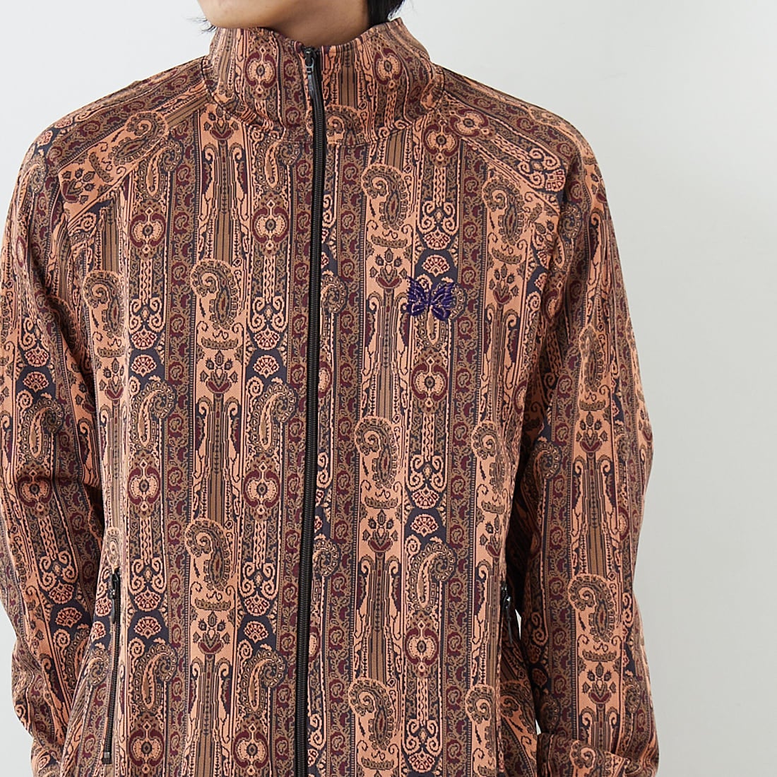 Needles [ニードルズ] トラックジャケット [SX402] E ORANGE &&モデル身長：179cm 着用サイズ：L&&