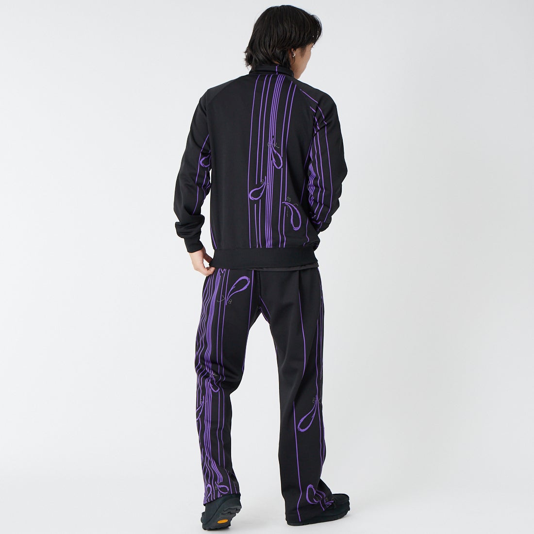 Needles [ニードルズ] トラックジャケット [SX402] D BLACK &&モデル身長：179cm 着用サイズ：M&&
