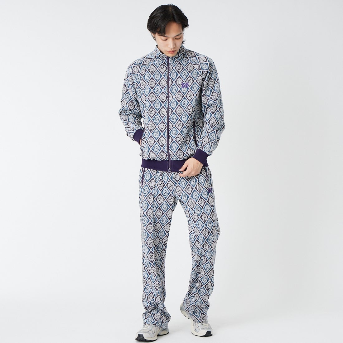 Needles [ニードルズ] トラックジャケット [SX402] A BLU/PPL &&モデル身長：179cm 着用サイズ：M&&