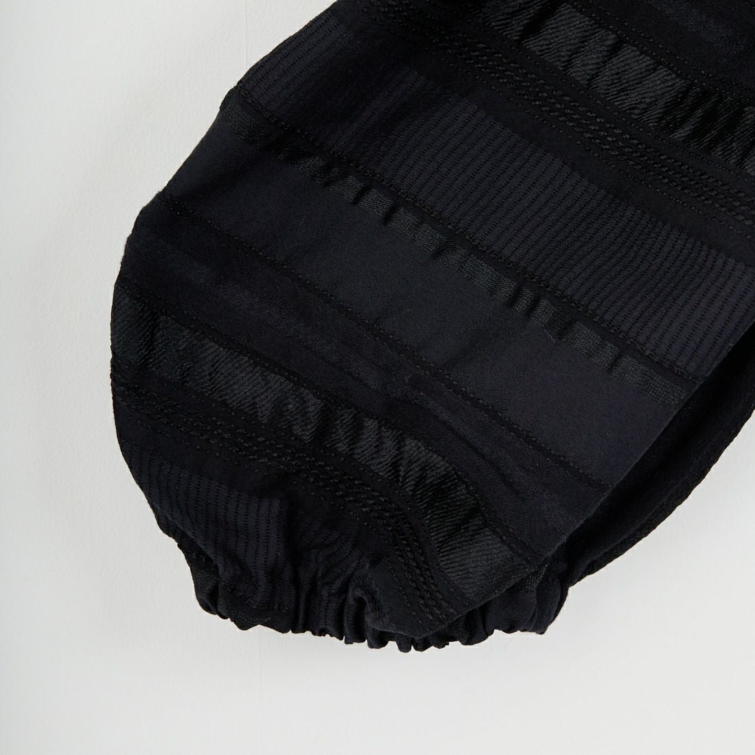 STELLA CIFFON [ステラシフォン] キュプラボーダートップス [ST4-26406] 80 BLACK