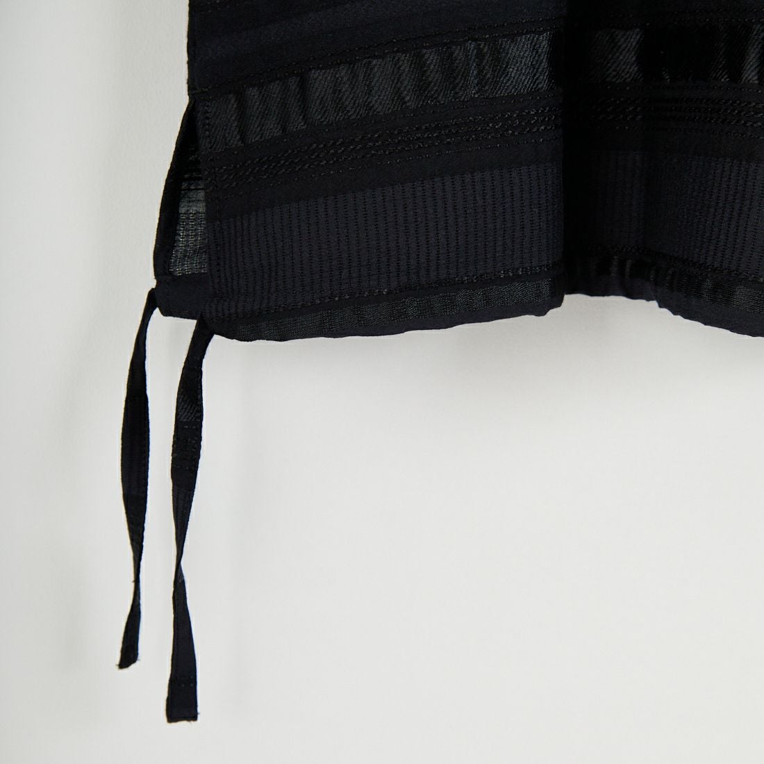 STELLA CIFFON [ステラシフォン] キュプラボーダートップス [ST4-26406] 80 BLACK