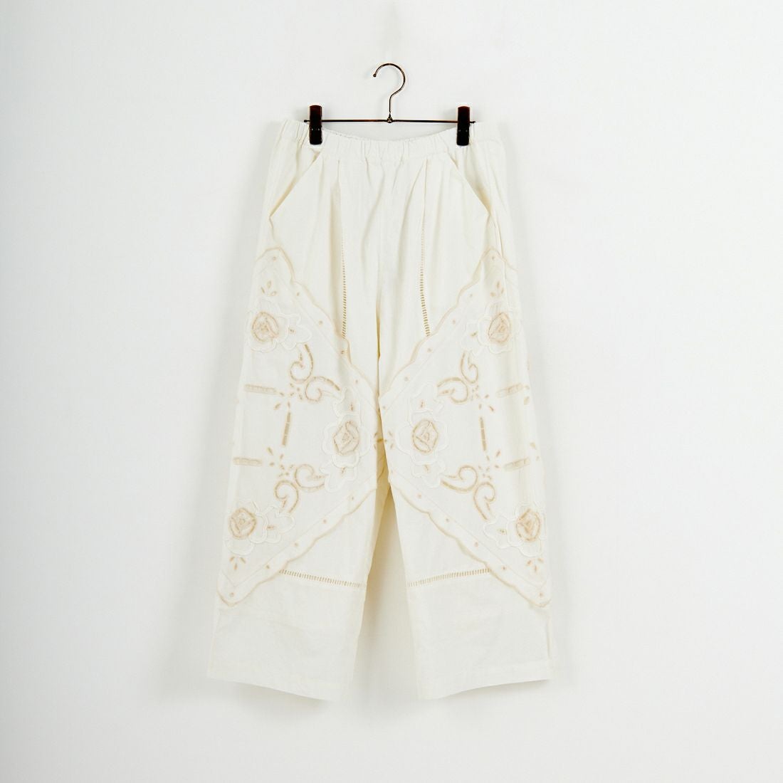 ESTROISLOSE [エストゥロワルーズ] ケミカルカットワーク刺繍パンツ [EB25402] 04 IVORY