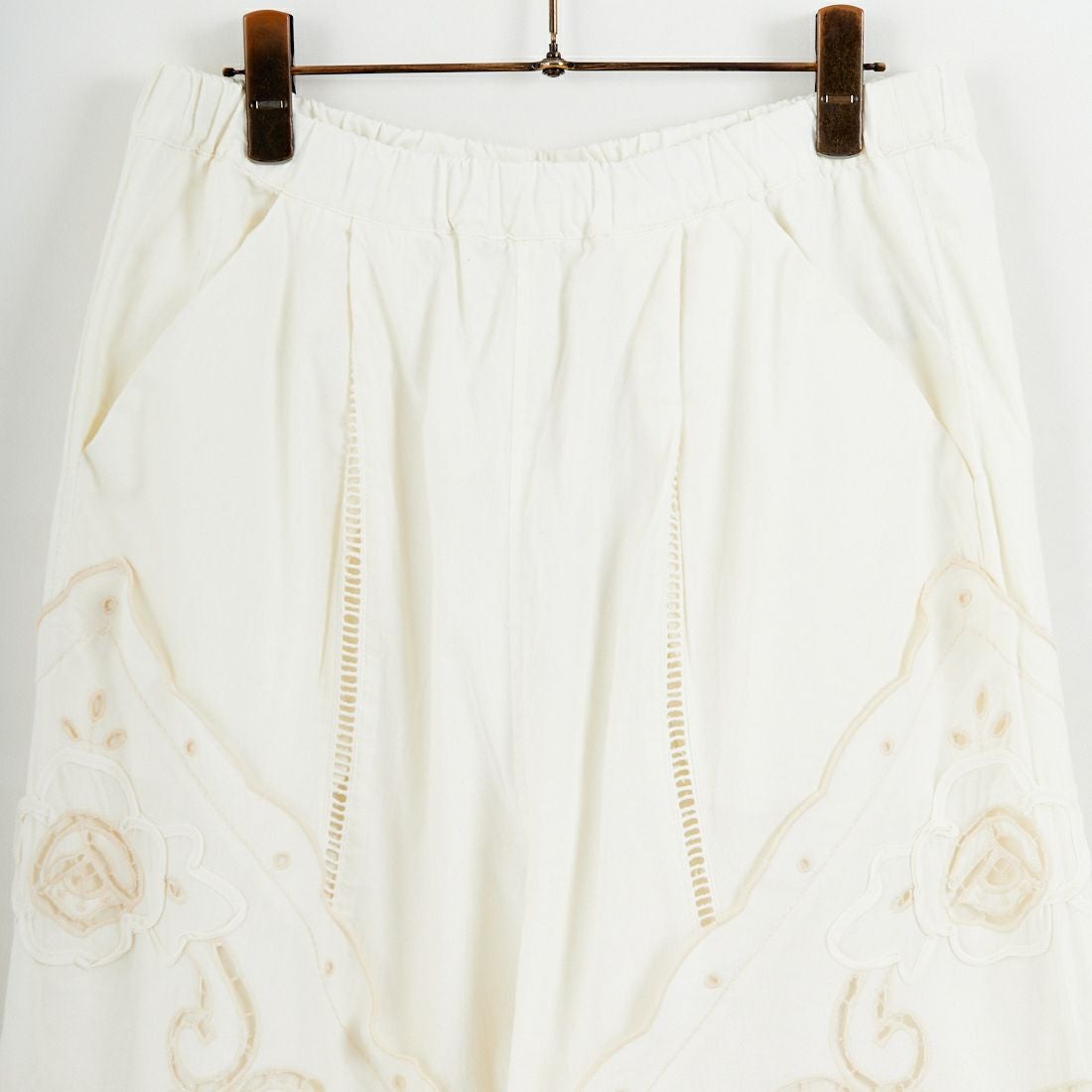 ESTROISLOSE [エストゥロワルーズ] ケミカルカットワーク刺繍パンツ [EB25402] 04 IVORY